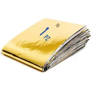 Equivera Nooddeken - Nooddeken - Isolatiedeken - Reddingsdeken - Thermodeken - Overlevingsdeken - Noodpakket - Waterdicht - Survival Kit