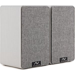 AVCOM 5 boekenplank luidspeakerpaar, wit
