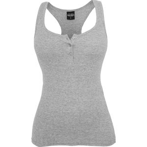 Urban Classics Button Dames Top - Grijs - XS