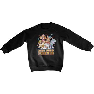 Paw Patrol Kinder Best Pups Forever Kids Sweatshirt NIC-31-PP004-DTF535 Black-4 Jahre