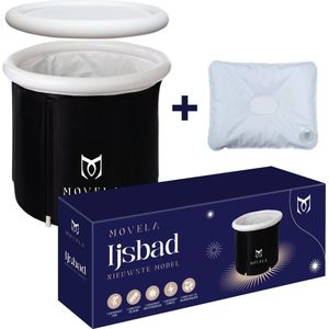 Movela® IJsbad XXL - Opblaasbaar Zitbad - Opblaasbaar Bad - Opvouwbaar Bad - Ice Bath - Dompelbad - Bath Bucket - Inclusief Afdekhoes en Handpomp - Inclusief Zitkussen