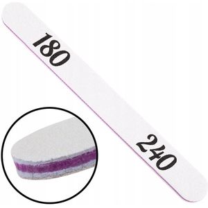 Professionele Nagelvijl Recht Paars 180/240