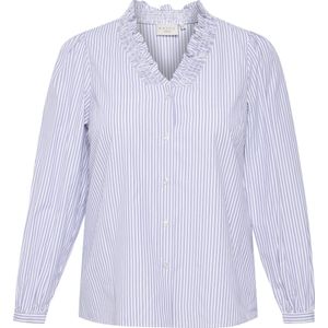 Overhemd - Regular Fit - Blauw - 65% Polyester, 35% Katoen