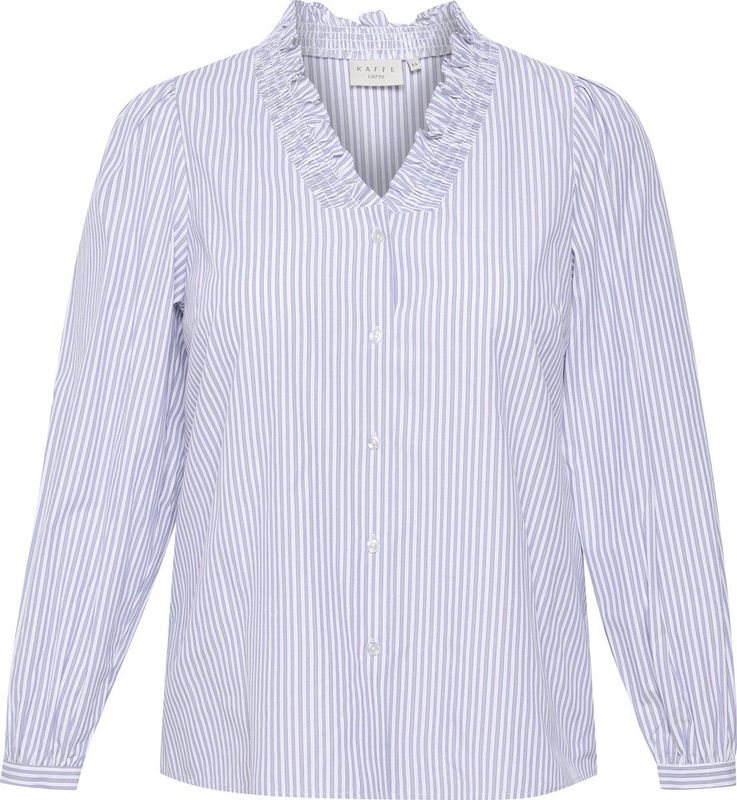 Overhemd - Regular Fit - Blauw - 65% Polyester, 35% Katoen