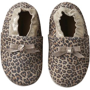 Vertbaudet - Elastische Leren Babyschoentjes - Goud - Soepel Leer