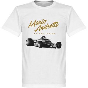 Mario Andretti T-Shirt - Wit - 5XL