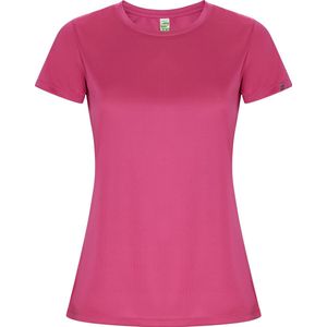 Fluorescent Roze dames ECO sportshirt korte mouwen 'Imola' merk Roly maat M