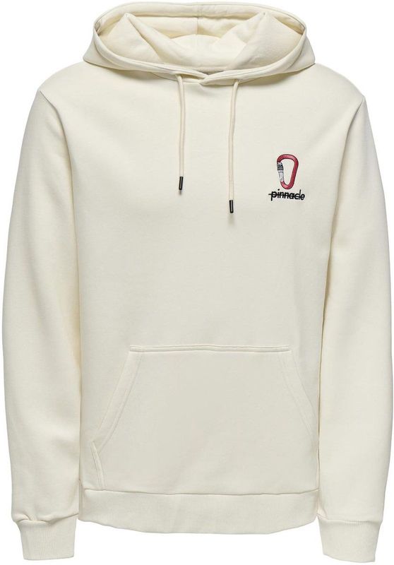 Only & Sons - Onsceres Kenny Reg LS Hoodie - Ecru - Sweat