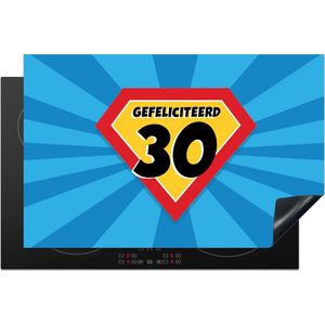 KitchenYeah® Inductie beschermer 81.6x52.7 cm - Feest - 30 jaar verjaardag - Cape - Kookplaataccessoires - Afdekplaat voor kookplaat - Inductiebeschermer - Inductiemat - Inductieplaat mat