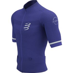 Compressport | Trail Postural Top Shortsleeve | Heren | Dazzling Blue / White | M -