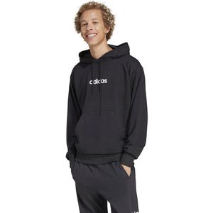 Adidas - Essentials Linear Hoodie - Grijs - French Terry - Reguliere Pasvorm