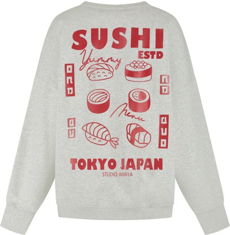 Studio Amaya - Japan - Licht Grijze Sweater - Oversized
