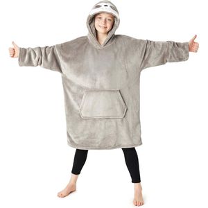 Oversized Deken Hoodie voor Meisjes - Fleece Fluffy Snuggle Hoodie