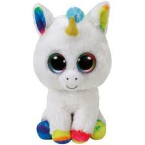 Ty Beanies eenhoorn regenboog knuffel Pixy 24 cm - Paarden knuffels
