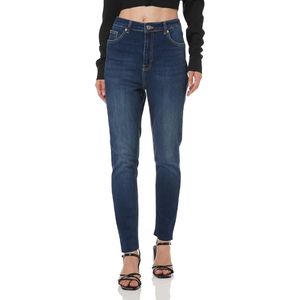 NA-KD dames Jeans Skinny High Waist Raw Hem Jeans
