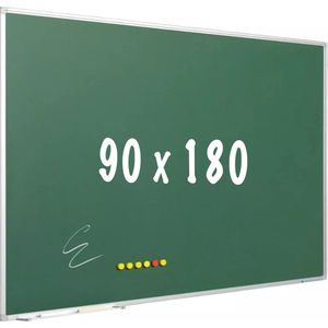 Krijtbord PRO Ward - Magnetisch - Schoolbord - Eenvoudige montage - Emaille staal - Groen - 90x180cm