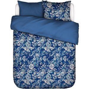 ESSENZA Yfke Dekbedovertrek cobalt blue - Lits-Jumeaux - 240x200/220 cm