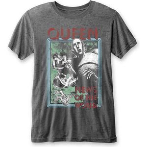 Queen - News Of The World Heren T-shirt - S - Grijs