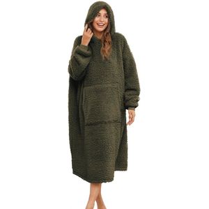 Unisex Oversized Wearable Blanket Hoodie - Comfortabele Sherpa Sweatshirt voor Dames en Heren - Warme en Cosy Deken
