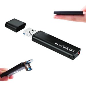 Digital Mini-recorder met spraakactivatie 16 GB capaciteit - lang opname - micro-USB en USB-aansluiting - 26 uur batterij - eenvoudig te bedienen Afluisterapparatuur