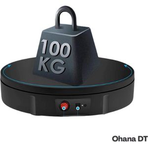 Ohana DT - Elektrische Display Standaard - Display Stand- Displaystandaard - Tot 100 KG Belastbaar - Met Afstandsbediening - Zwart