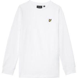 Lyle & Scott winter t-shirt jongens - wit - longsleeve