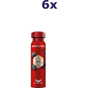6x Old Spice Deospray 150ml Rock