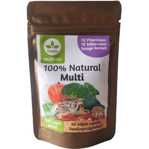 Nutrins vegan multivitaminen en mineralen - Natuurlijke plantaardige multivitaminen en mineralen - 60 capsules