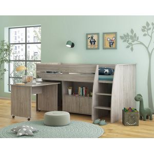 Cabino Halfhoogslaper Beau 90 x 200 cm - Grijs