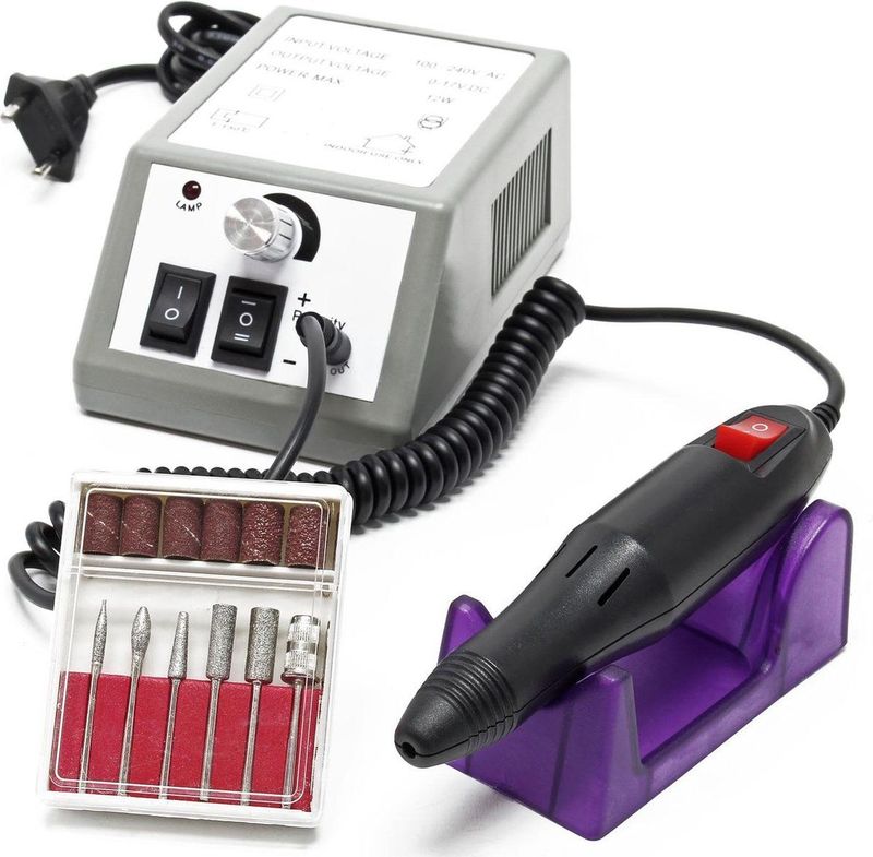 Professionele Nagelfrees - Elektrische Nagelvijl Set - 6 Bits - Cosmetica