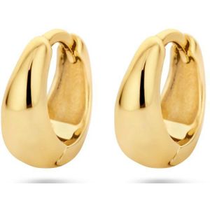 Creolen - Zilver Verguld - Geel - Klapoorringen - 1 Micron - 10x4.5mm