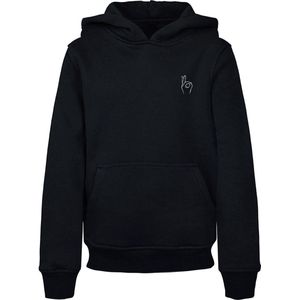 Mister Tee - Kids Easy Sign Kinder hoodie trui - Kids 134 140 - Zwart