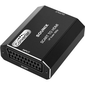 Sounix SCART naar HDMI Converter - 1080p - HDMI Omvormer - Schakelaar - Adapter - Full HD - Zwart