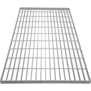 1000 x 600 x 30 mm Galvaniseerde Rooster Vloerpaneel - Zware Uitvoering - Zilver - Zinkcoating - 600kg Draagvermogen - 4mm Dik Metaal