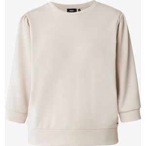 3/4 Puff Sleeve Sweater Dames - Cream - Maat L