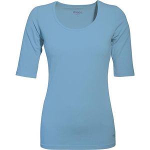 MOOI! Company - Dames T-shirt Joyce - mouwtje tot de elleboog - Aansluitend model - Kleur Lavendel - XS