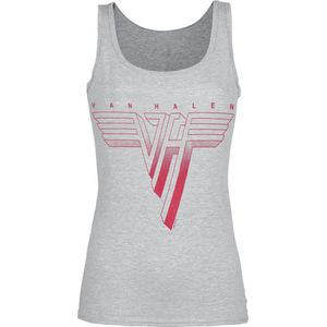 Van Halen Red Logo Dames Top - heather grijs - M
