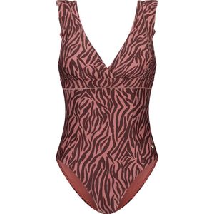 Beachlife Zebra Dames Badpak - Maat 36 (Cupmaat D)