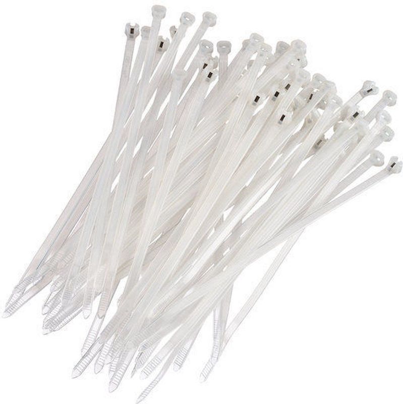 Kabelbinders - Naturel - Polyamide 66 - 100 Stuks