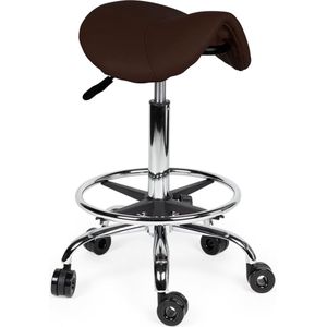 Kapperskruk - Verstelbare Zithoogte - Zwart - Skai-Leer