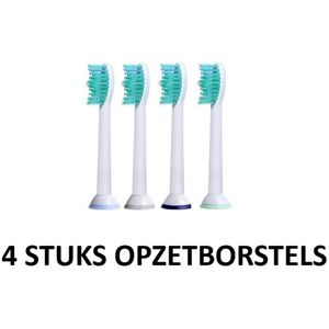 4 stuks- Universele Opzetborstels/Opzetstukjes- Vernieuwde technologie -Geschikt voor Philips Sonicare elektrische tandenborstels- Grote Borstelkop -Zachte borstels - Underdog Tech