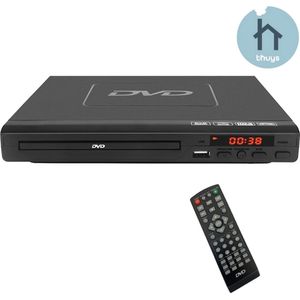 Thuys - DVD Speler met HDMI - DVD Speler Draagbaar - DVD Speler met HDMI Aansluiting - Haarscherpe Kwaliteit