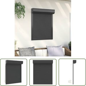 vidaXL Aluminium Rolluik - Rolluik - Rolluik 70x100 cm aluminium antracietkleurig - Antraciet Rolluik - Buitendecoratie - Isolatierolluik