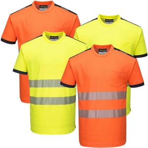 Portwest T181 - Hi-Vis Vision T-shirt - Geel/zwart - R Maat XL