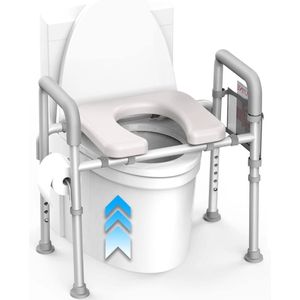 Handicapped handles - toilet handles - holders voor gehandicapten - armsteunen voor toiletten - hoogte verstelbaar - toiletsteun voor senioren - past op elk toilet