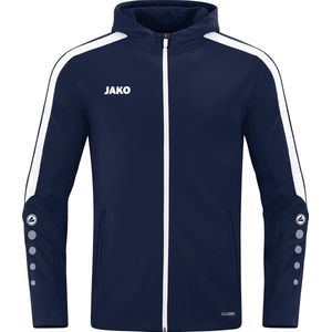 Jako Power Jas Met Kap Kinderen - Marine | Maat: 152