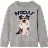 Vertbaudet - Trui met Ronde Hals - 100% Katoen - Print Chien