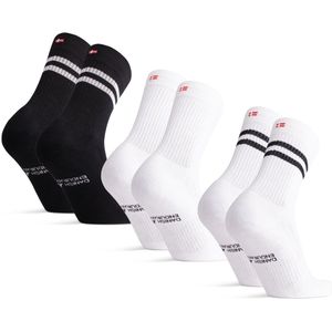DANISH ENDURANCE Sport Crew Sokken Dames en Heren 3 paar - Comfortabel en Duurzaam - Maat 39-42