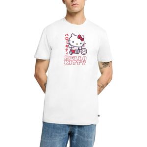 Hello Kitty Speelt Voetbal Premium T Shirt Heren
