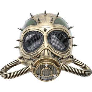 steampunk gasmasker - halloween masker - brons